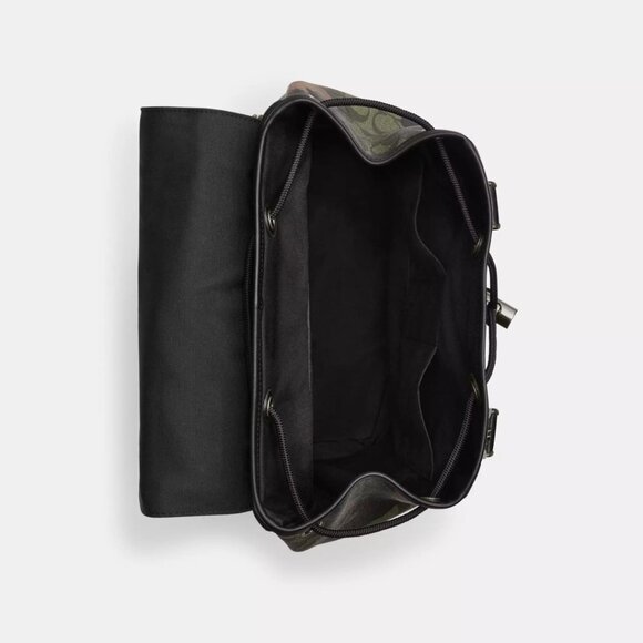 🏕️Coach Track Backpack In Signature Canvas With Camo Print - Picture 4 of 6